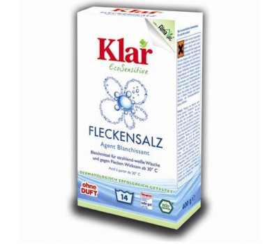 Соль - пятновыводитель для стирки белого белья и удаления пятен KLAR, 400г