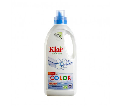 Средство моющее жидкое для стирки цветного белья без отдушки KLAR КОЛОР, 1 л