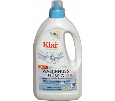 Средство моющее жидкое для стирки белья с экстрактом мыльного ореха KLAR, 1,5 л