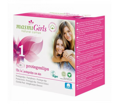 Прокладки гигиенические ежедневные д/ подростков MASMI GIRLS (ультратонкие, из органич. хлопка в индивид. упаковке), 12 шт