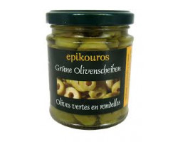 Оливки зеленые нарезанные (Green olives sliced) пастеризованные, 190 г