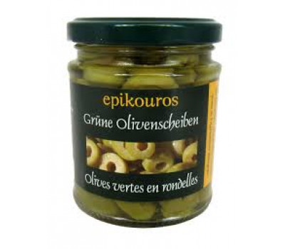 Оливки зеленые нарезанные (Green olives sliced) пастеризованные, 190 г