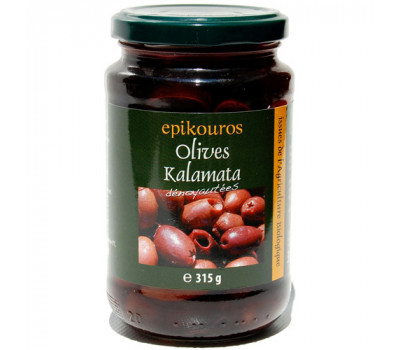 Оливки черные «Каламон» без косточки (Kalamon olives pitted) пастеризованные, 315 г