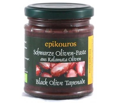 Паста (тапенад) из черных оливок (Black Olive Tapenade) пастеризованная, 190 г
