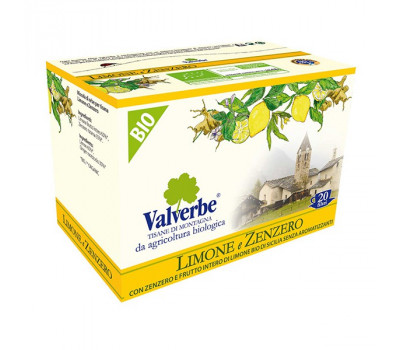 Чайный напиток пакетированный Valverbe "Бергамот и Имбирь", 20 фильтр-пакетиков, 30 г