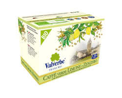 Чайный напиток пакетированный Valverbe "Зеленый Кофе, Лимон и Имбирь", 20 фильтр-пакетиков, 30 г