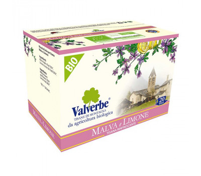 Чайный напиток пакетированный Valverbe "Мальва и Лимон", 20 фильтр-пакетиков, 20 г