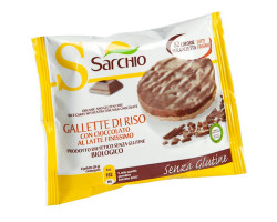 Хлебцы рисовые с молочным шоколадом SARCHIO, 34 г