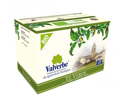 Чай зеленый пакетированный Valverbe, 20*1,5 г