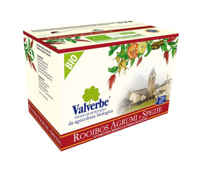 Чайный напиток пакетированный Valverbe "Ройбос, Цитрусовые и Приправы", 20 фильтр-пакетиков, 30 г